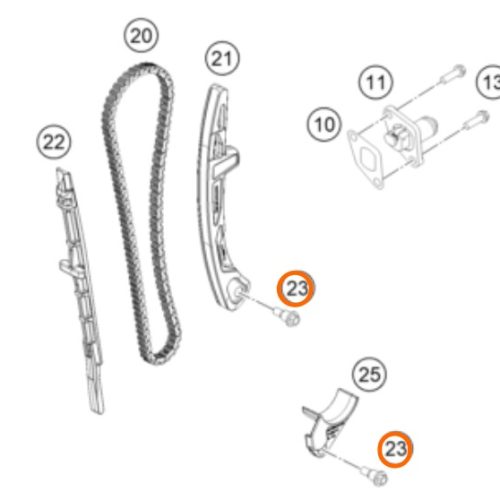PERNO M6 DE GUA DE CADENILLA