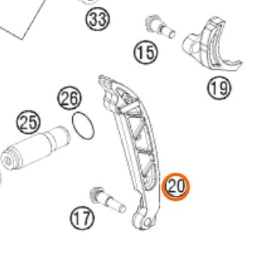 GUIA DE CADENILLA 350 SX-F
