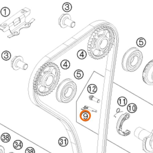 LEVA DE DESCOMPRESOR 350 SX/EXC
