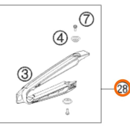 KIT DE GUIA DE CADENA SX 07-11 SUPERIOR