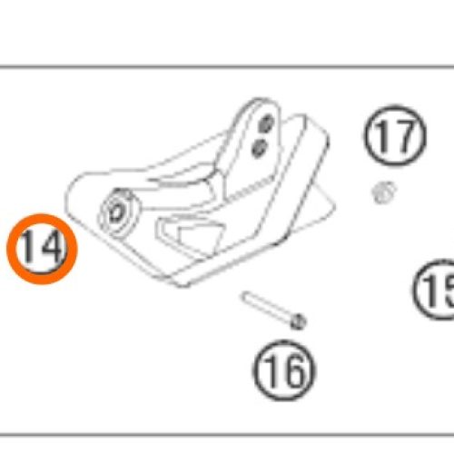 GUIA DE CADENA 450/505 SX-F 07-11