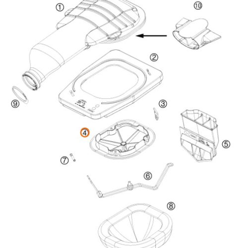 SOPORTE DE FILTRO SX/EXC 07-12
