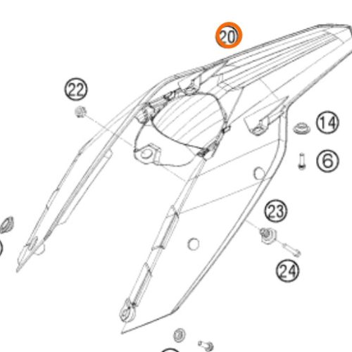 GUARDAFANGO POSTERIOR SX 07-10