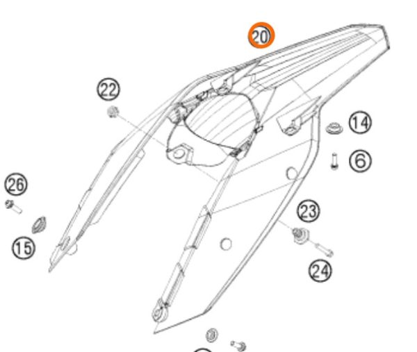 GUARDAFANGO POSTERIOR SX 07-10