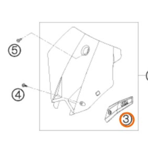 GUIA DE FRENO DELANTERO PLACA 07