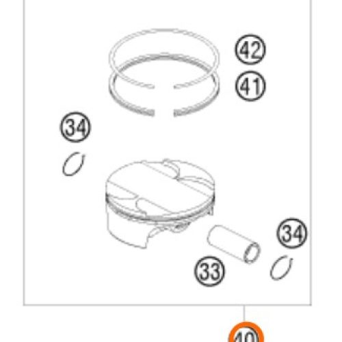 KIT DE PISTON 4T 450 SX-F/XC/ATV SX 09-12
