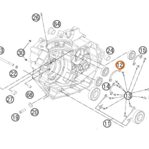 PLATINA DE RETENCION 450 SX-F 07-14