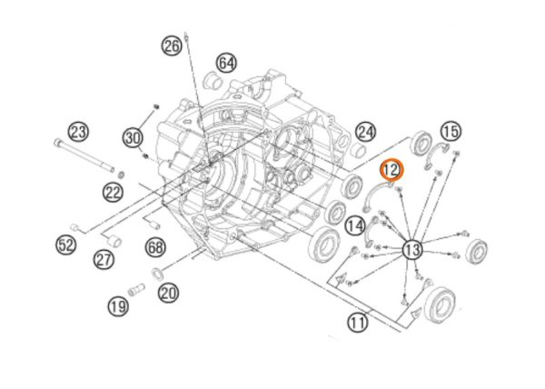 PLATINA DE RETENCION 450 SX-F 07-14