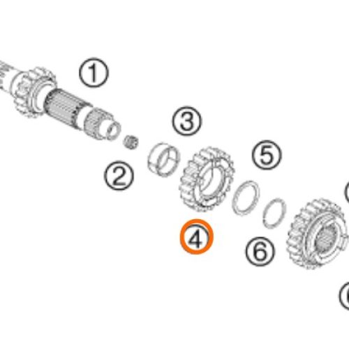 PIÑON DE 3RA 450/505 SX F 07-11