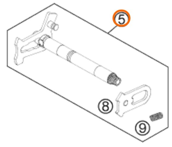 EJE DE CAMBIOS 450 SX F 07-12