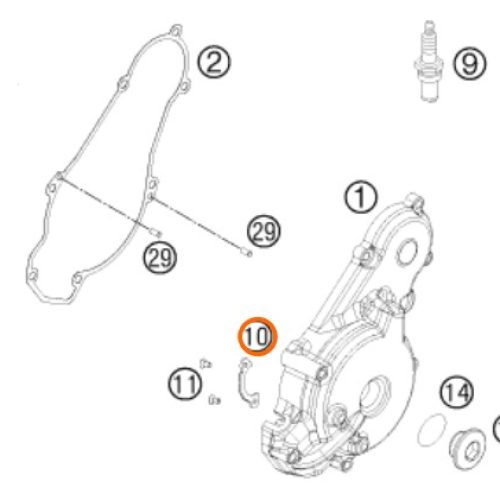 PLATINA DE RETENCION 450/505 SX-F 07-12