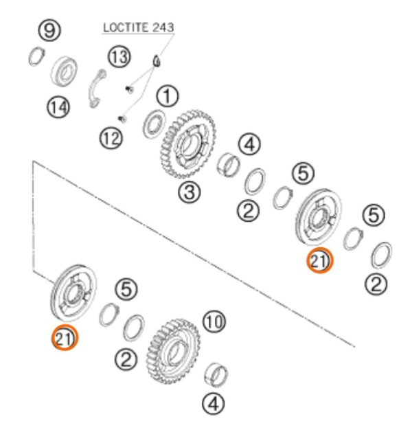 SHIFT RING 450/505 07-11