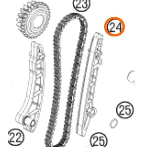 GUIA DE CADENILLA 450 SX F