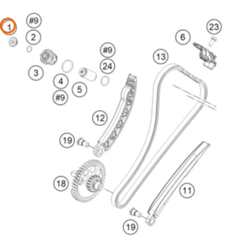 PERNO TAPON DE CALIBRADOR DE CADENILLA