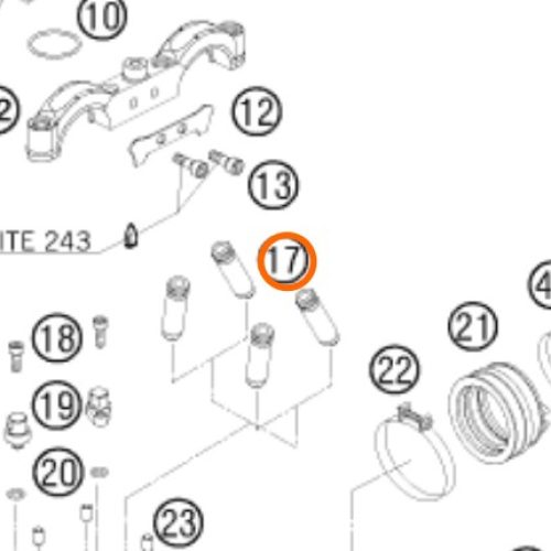 GUIA DE VALVULA 450 SXF