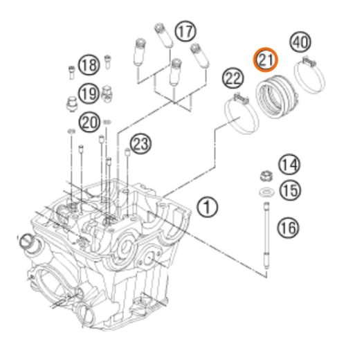 TOBERA DE ADMISION 450 SX-F