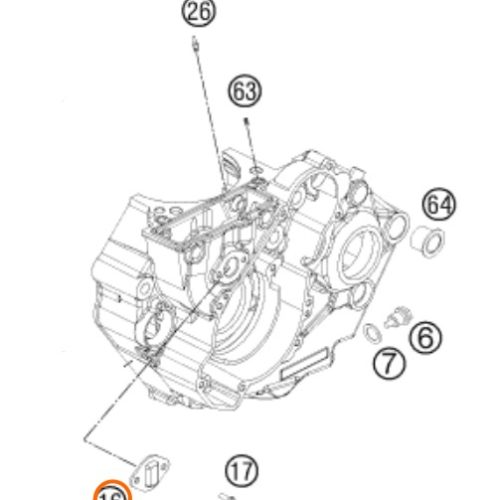 TAPA DE EJE DE DISTRIBUCION 450 SX