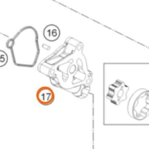 CARCAZA DE BOMBA DE PRESION 450 SXF