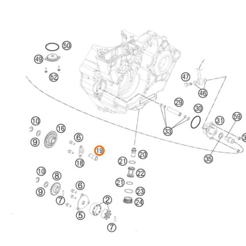 PERNO DE RODILLO 450/505 SX F 07-11