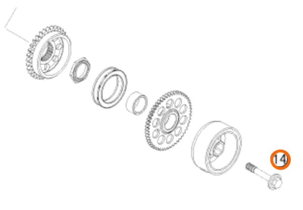 PERNO M10 DE MAGNETO 450 SX F