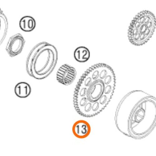 RUEDA LIBRE DE ARRANQUE 450 SX-F 08-12