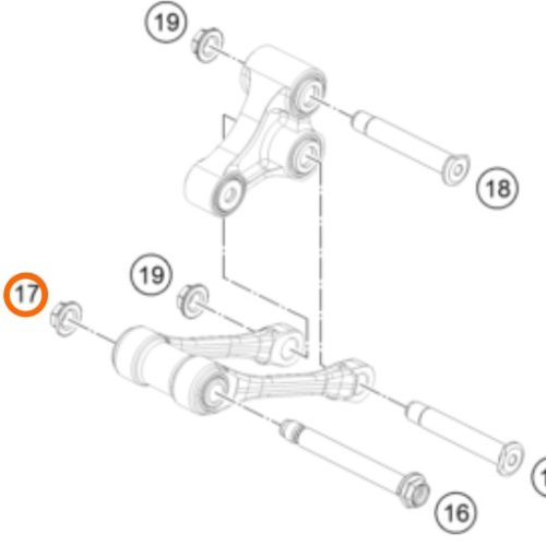 TUERCA DE BASCULANTE XC/XC-F 16-18