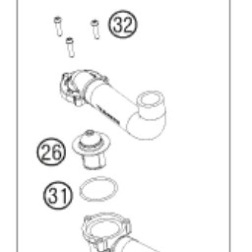 KIT DE MANGUERAS CON TERMOSTATO 4T
