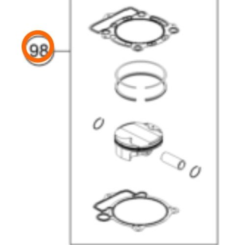 KIT DE PISTON CON EMPAQUES 4T 350 EXC-F 14-16