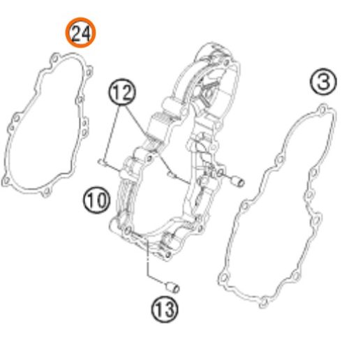 EMPAQUE DE TAPA DE ENCENDIDO 4T 350 SX F/EXC F