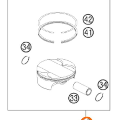 KIT DE PISTON 4T 505 SX-F/XC-F/ATV 07-12