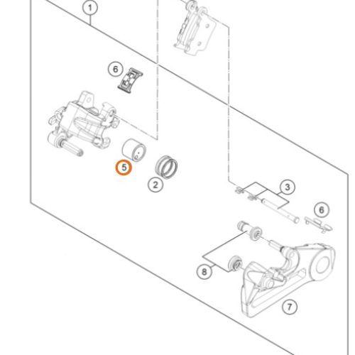 PISTON DE MORDAZA DE FRENO