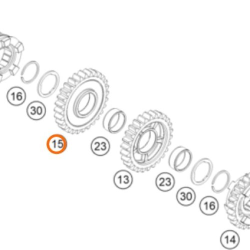 PIÑON DE 3RA 250 SX-F 13-15