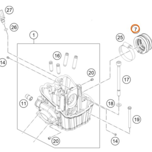 TOBERA DE CABEZOTE SX-F 12-15