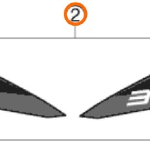 KIT DE ADHESIVOS POSTERIOR 350 SX-f