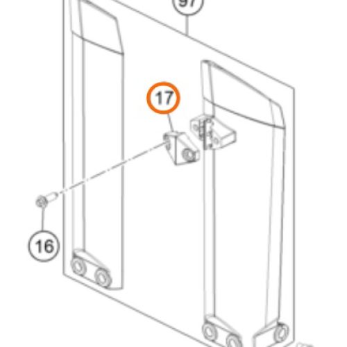 SOPORTE DE CABLE DE VELOCIMETRO