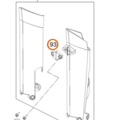 SOPORTE DE CABLE DE VELOCIMETRO 690 END