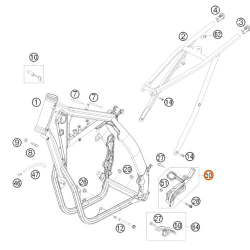 PROTECTOR DE PIÑON 450/530 EXC 08-11