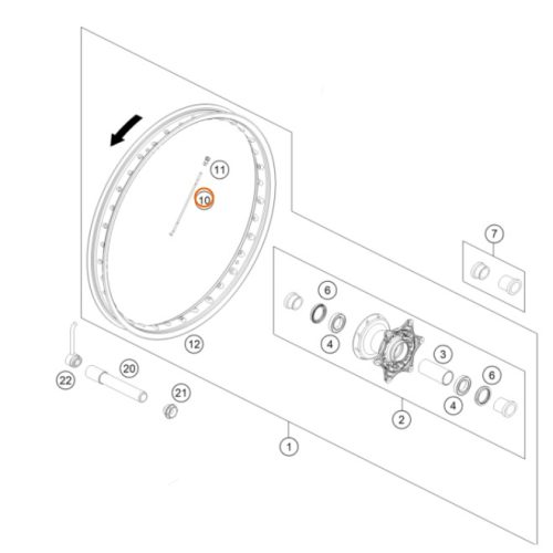 RADIO ARO 21 DELANTERO 08-11