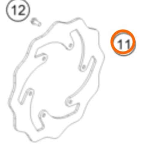 DISCO DE FRENO POS EXC SIX-DAYS 12-14
