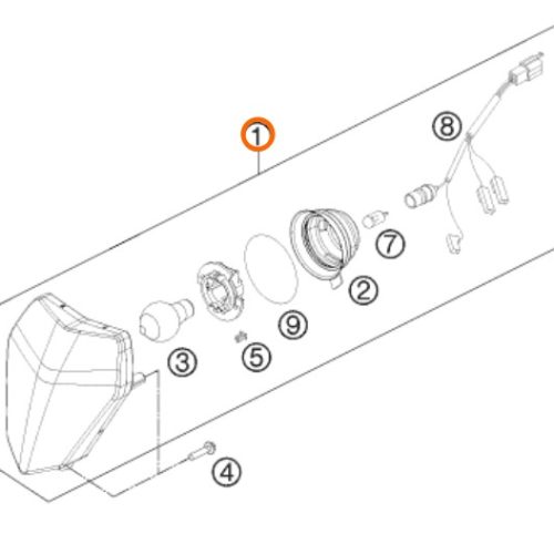 FARO DELANTERO EXC 08-13