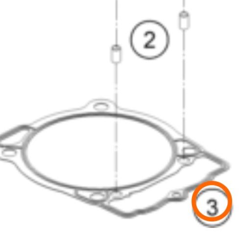 EMPAQUE DE BASE DE CILINDRO 4T 450/530 08-11