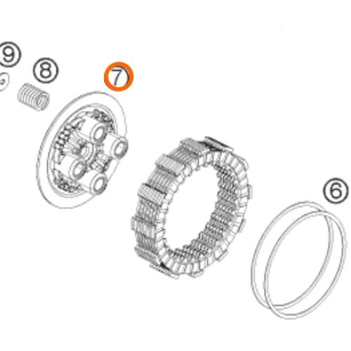 PLATO DE PRESION DE EMBRAGUE