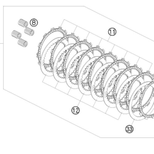 KIT DE EMBRAGUE 450/530 08-11