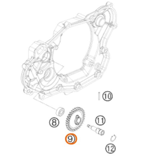 PIÑON DE BOMBA DE AGUA