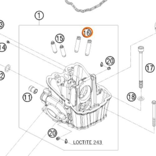 GUIA DE VALVULA DE ADMISION 450/530 08-11