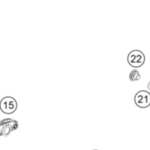 PERNO M7X40 EJE DE BALANCIN 450/50 EXC-F 16-19