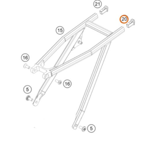 TAPON DE SUBFRAME IZQ SX/EXC 14-15