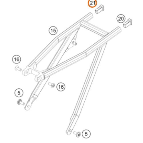 TAPON DE SUBFRAME DER SX/EXC 14-15