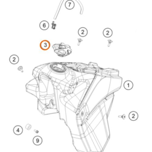 TAPA DE GASOLINA SX/EXC 08-16