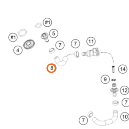MANGUERA TANQUE DE GASOLINA EXC 4T 12-16